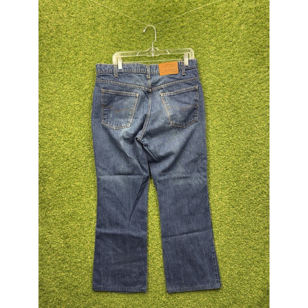 Levis 517 Orange Tab Jeans Mens 32x27 80s Dark Wash Denim Bootcut Flare Work